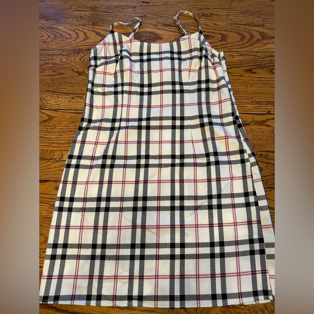 Plaid dress NWT sz M